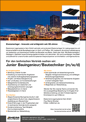 Junior Bauigenieur gesucht